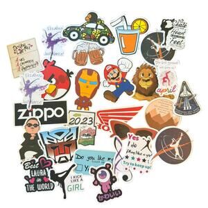 28 Assorted Stickers Gymnastics Dancing Root Beer Drink Dancing Bird